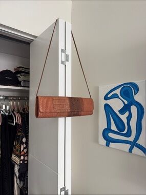 Carlos Fauchi Python Clutch Bag with Shoulder Strap